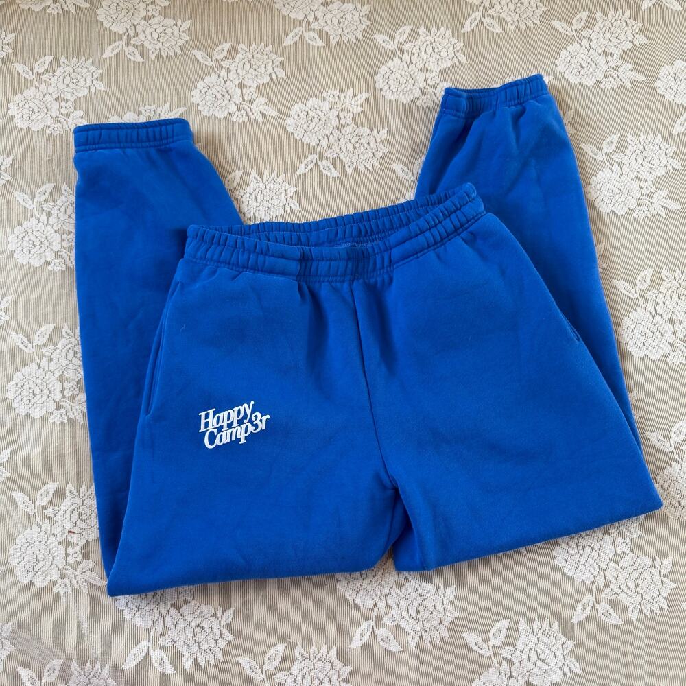 Happy Camper Blue Sweatpants – Size L